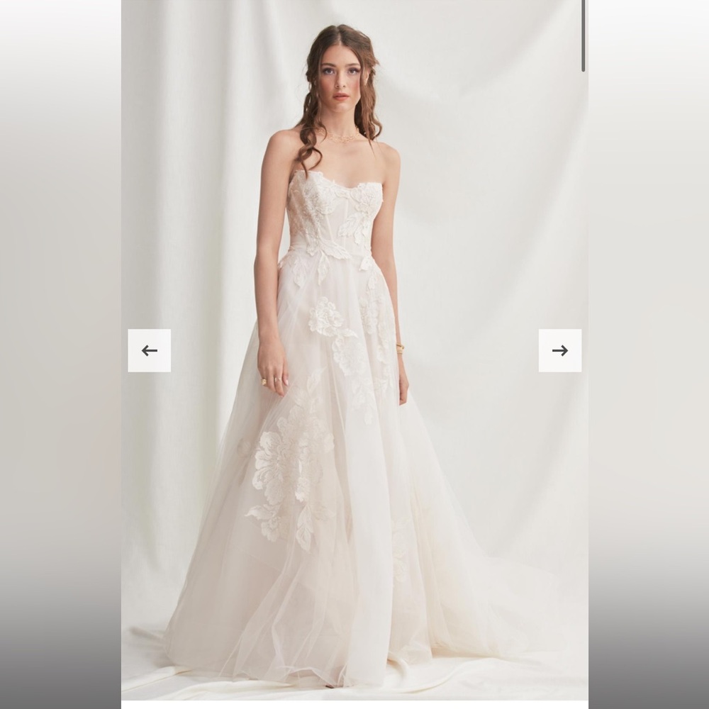 Willowby by Watters “Harmony” 52707 Bridal Wedding Gown, color Sunset, Size 8